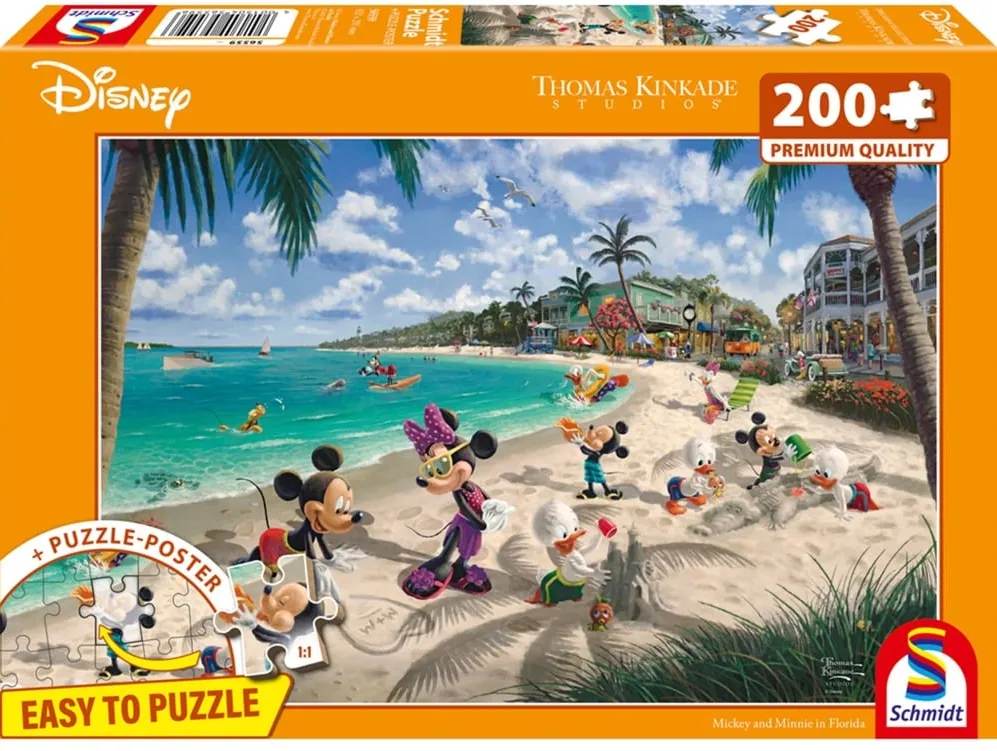 Schmidt Spiele Thomas Kinkade Studios: Disney - Mickey & Minnie in Florida (200 pieces)