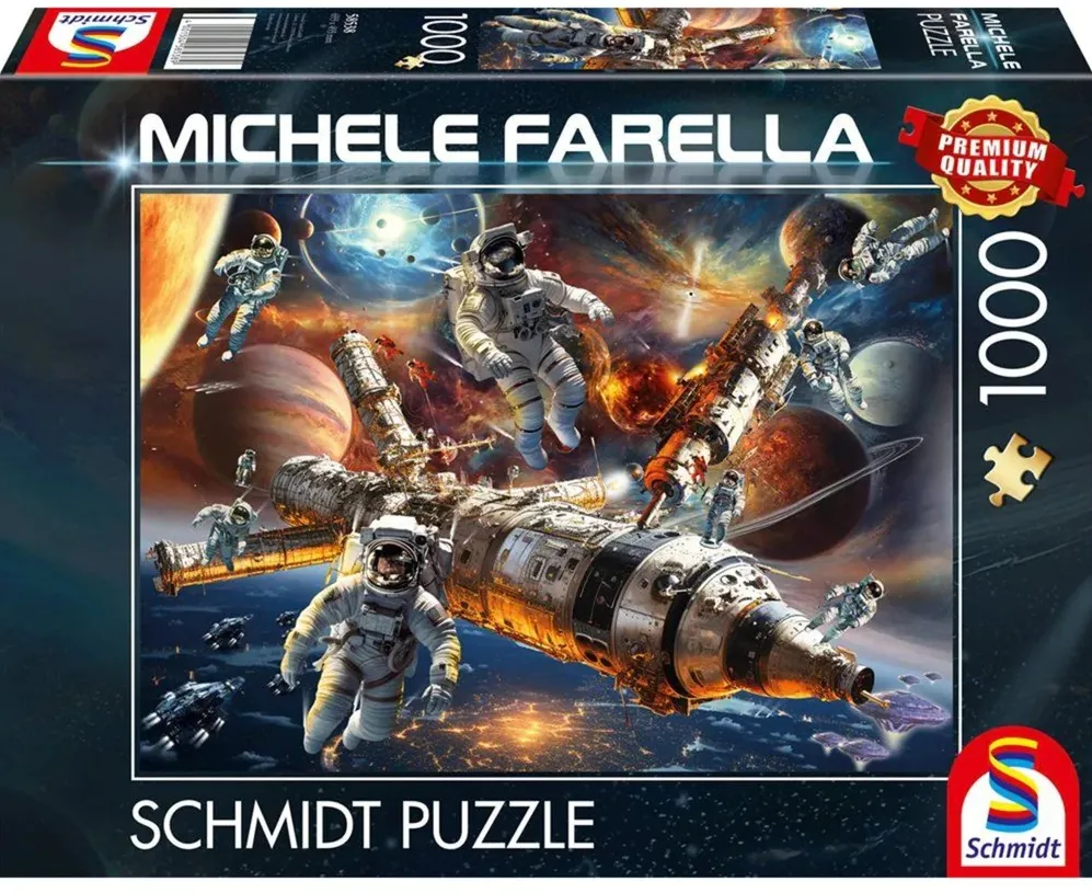 Schmidt Spiele Michele Farella: Magical Star Worlds - Weightless in Space, Puzzle (1000 pieces)
