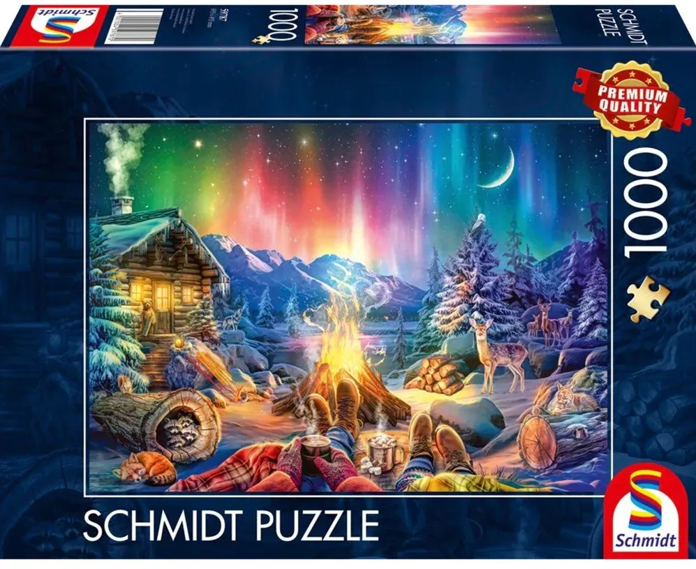 Schmidt Spiele Campfire Romance under the Starry Sky, Puzzle (1000 pieces)