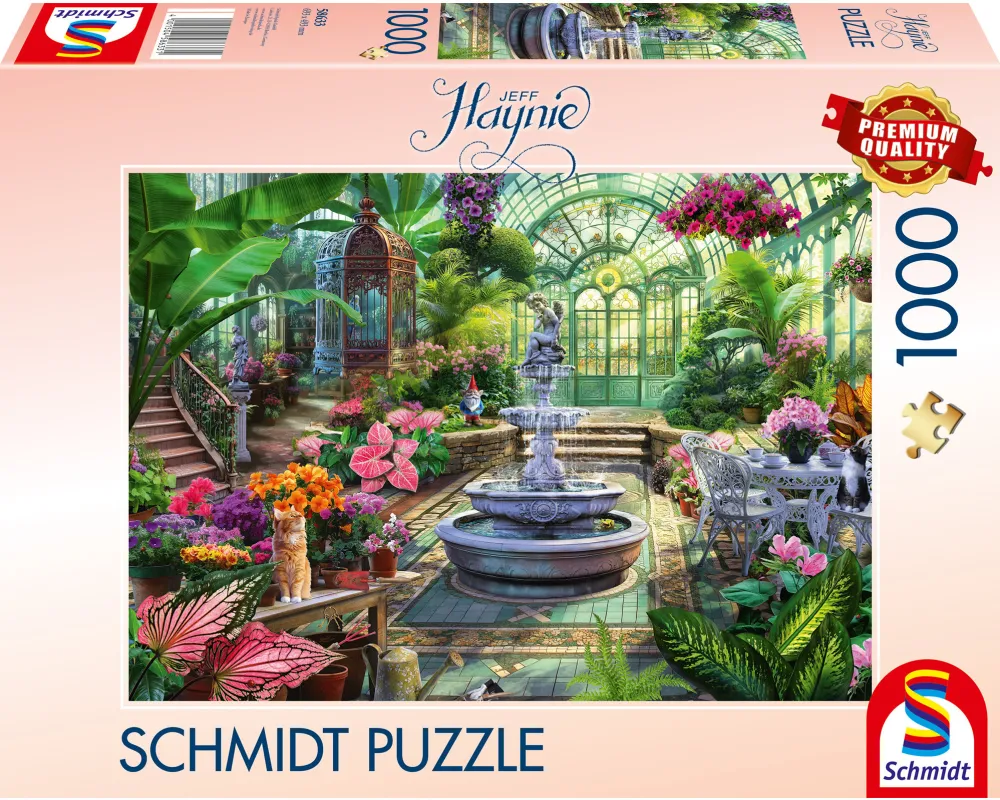 Schmidt Spiele Jeff Haynie: Victorian Greenhouse, Puzzle 1000 pieces