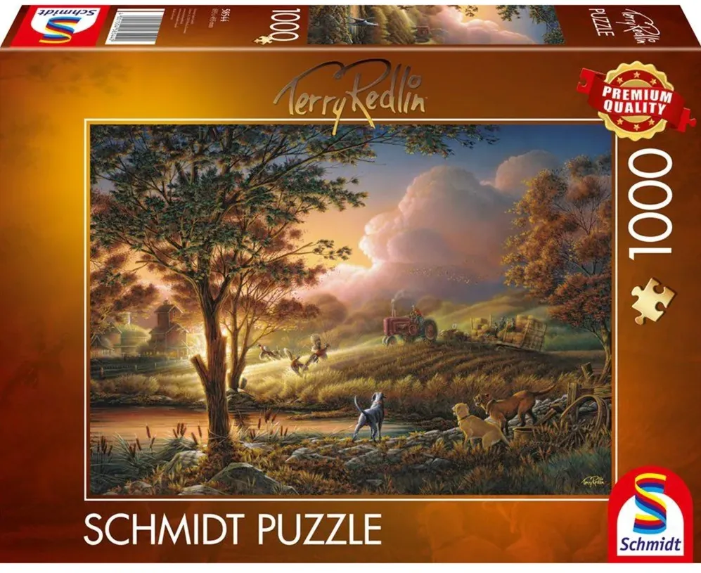Schmidt Spiele Terry Redlin: Sun Gold over Ripe Fields, Puzzle (1000 pieces)