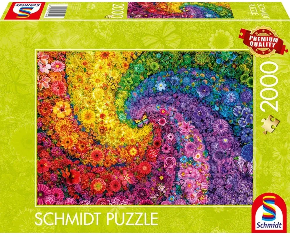 Schmidt Spiele Colorful Flower Swirl, Puzzle (2000 pieces)