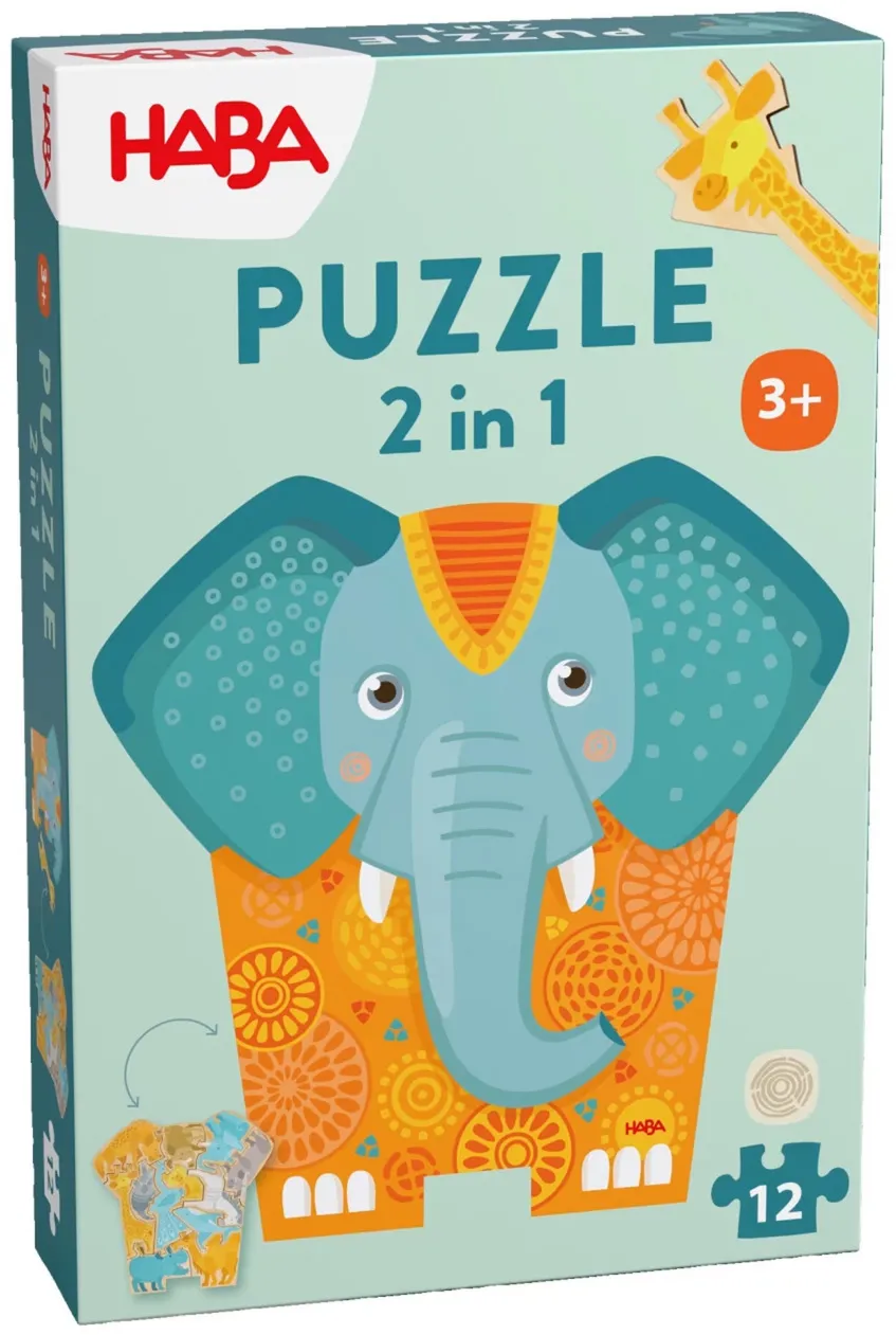 HABA Puzzle 2 in 1 Elephant