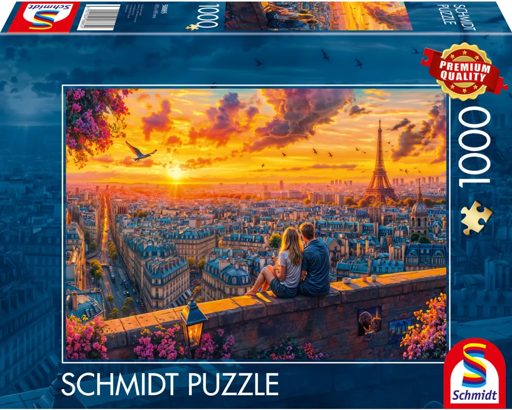 Schmidt Spiele Parisian Rooftop Whispers, Puzzle 1000 pieces