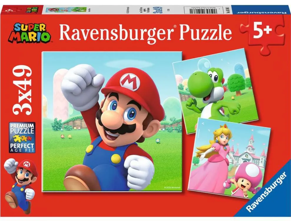 Ravensburger Puzzle Super Mario 3x49 - 05186