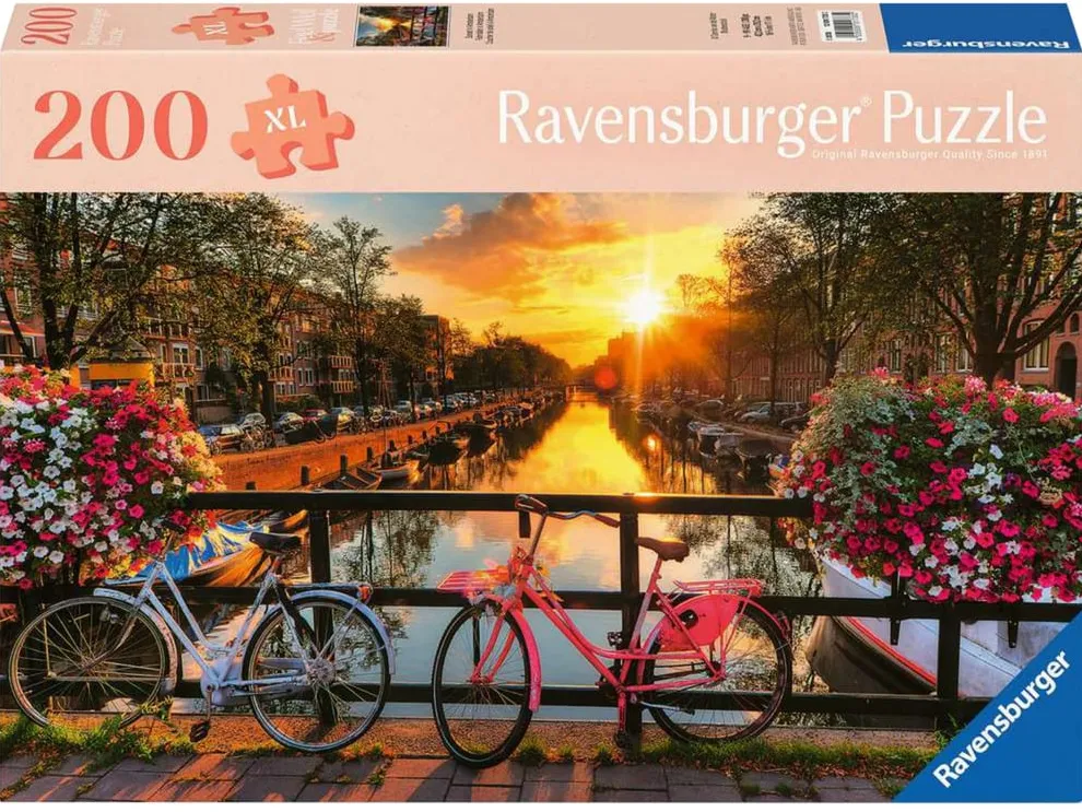 Ravensburger Feel Well & Puzzle - Bicycles in Amsterdam (200 pieces)