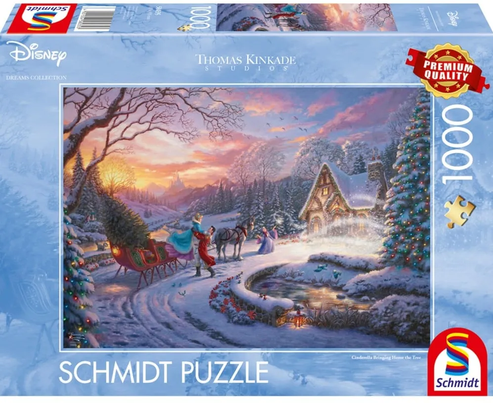 Schmidt Spiele Thomas Kinkade Studios: Disney Dreams Collection - Cinderella Bringing Home the Tree (1000 pieces)