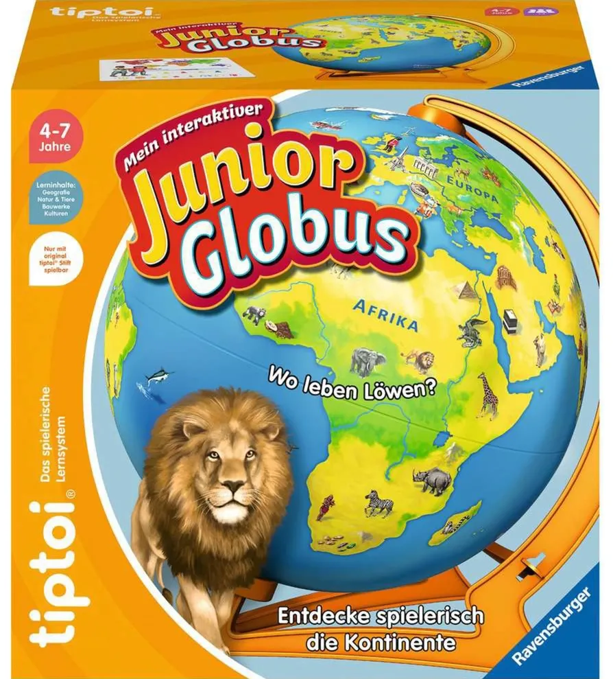 Ravensburger tiptoi My interactive junior globe - German Edition
