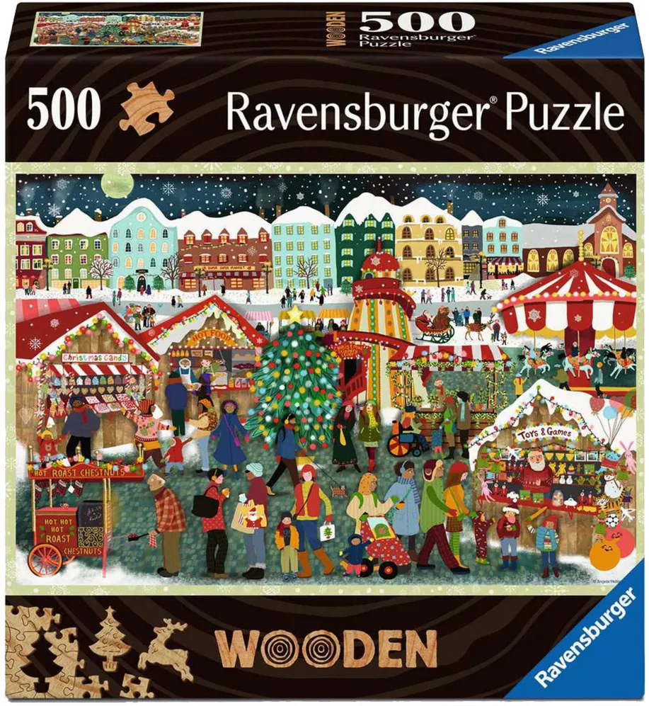 Ravensburger Wooden Puzzle - Christmas Market 500 pieces