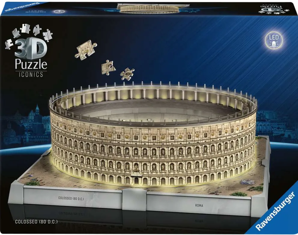Ravensburger 3D Puzzle Iconics: Colosseum Rome - with light 216 pieces