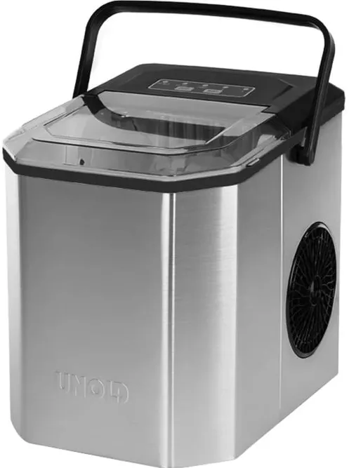 Aparat cuburi de gheata Unold Erik 160 W, 1,3 l, inox/negru