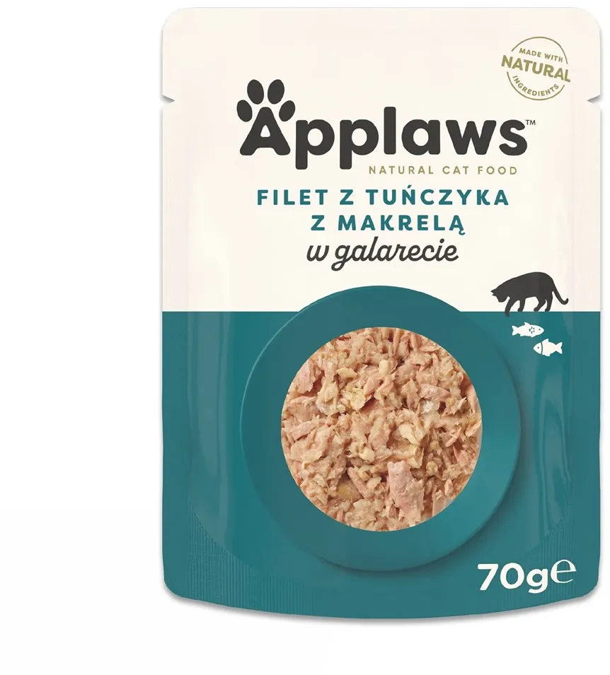 APPLAWS Tuna Fillet with Mackerel in Jelly - wet cat food - 70g