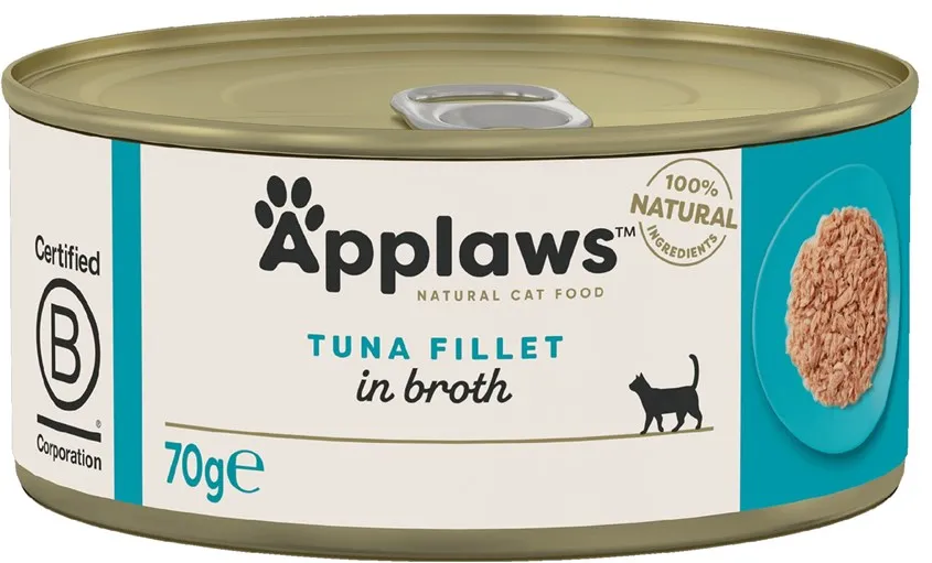 APPLAWS Tuna fillet in broth - wet cat food - 70g