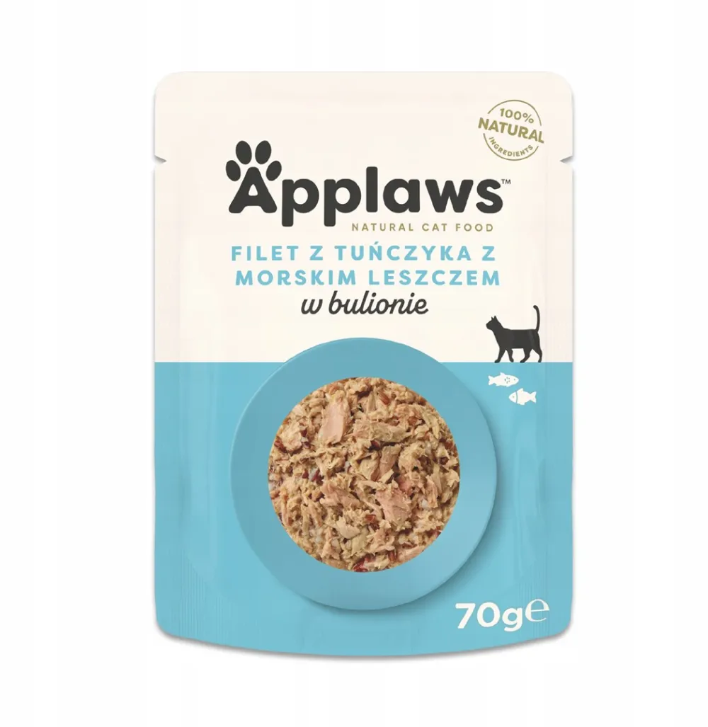 APPLAWS Tuna fillet with sea bream in broth - wet cat food - 70g