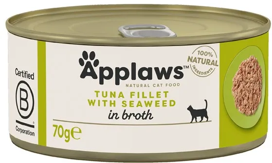 APPLAWS Tuna Fillet with Seaweed in Broth - wet cat food - 70g