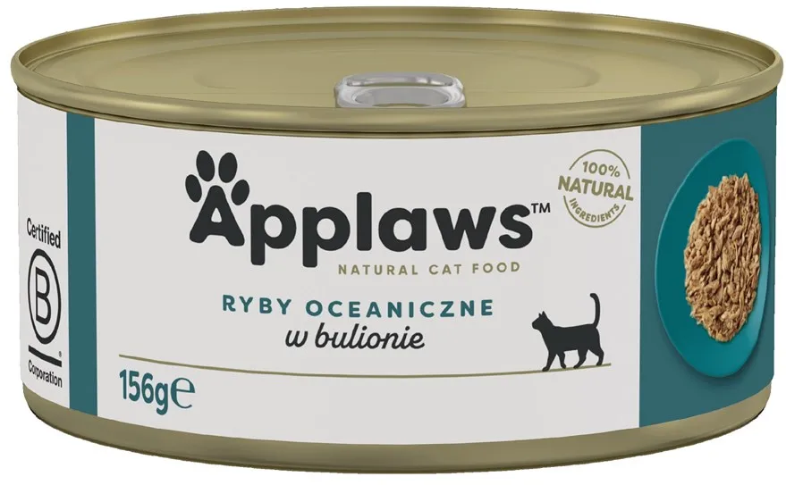 APPLAWS Ocean fish in broth - wet cat food - 156g