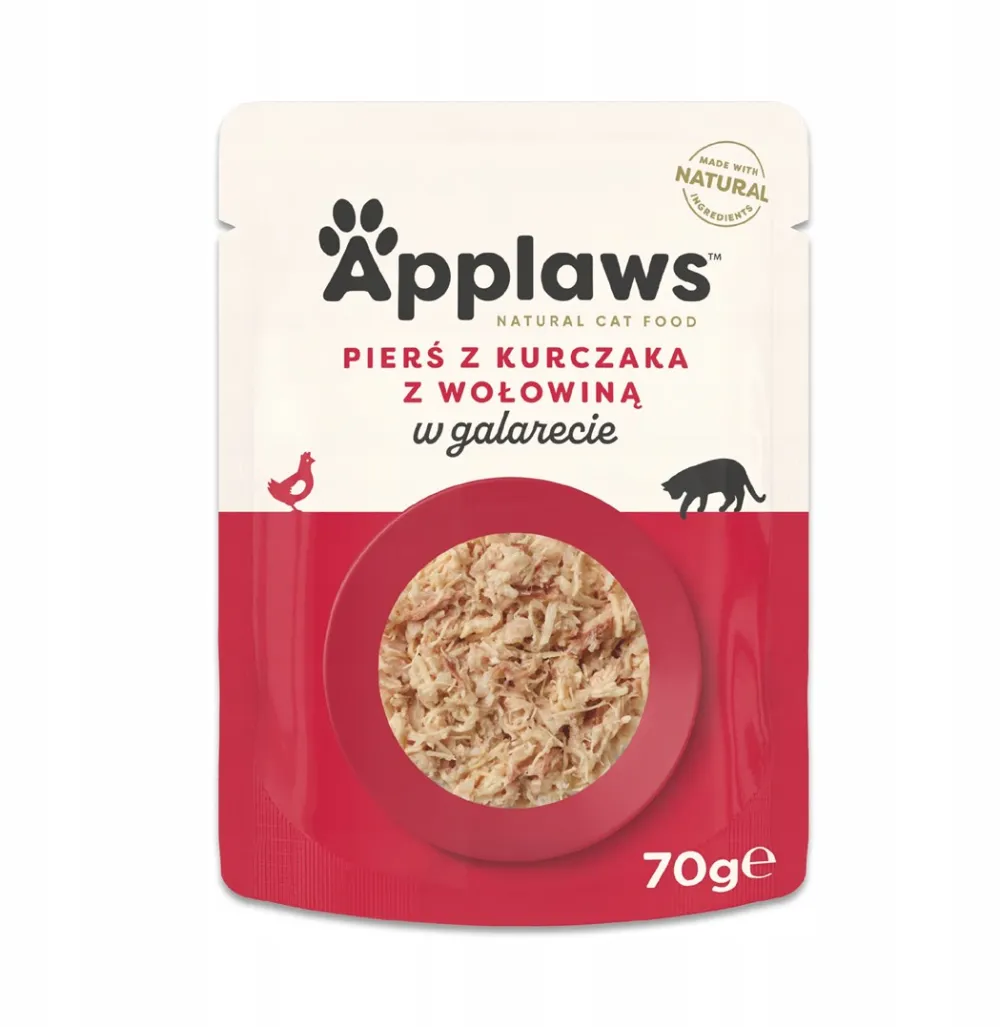 APPLAWS Chicken Breast with Beef in Jelly - wet cat food - 70g