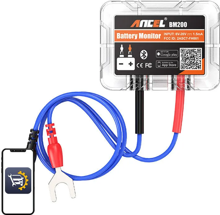 Bluetooth Battery Tester Ancel BM200 6-20V DC