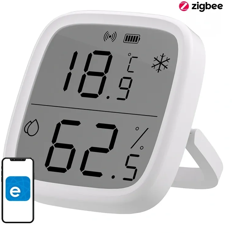 Senzor inteligent ZigBee LCD de temperatură și umiditate Sonoff SNZB-02D