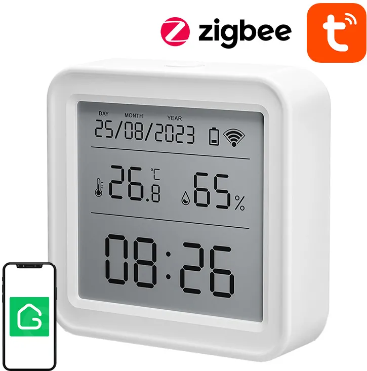 Zigbee Gosund ST17 LCD senzor inteligent de temperatură și umiditate Tuya