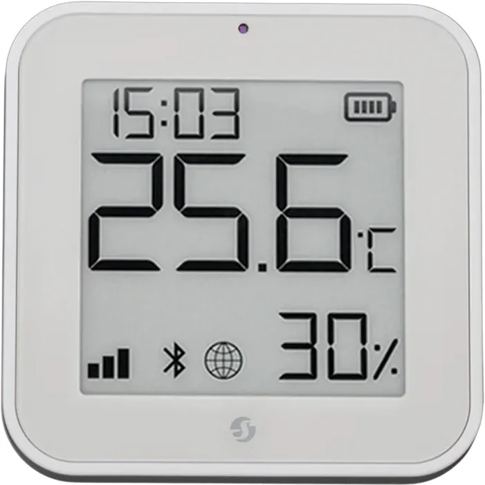 Senzor de temperatură și umiditate ZigBee Shelly BLU H&T ZB (alb)