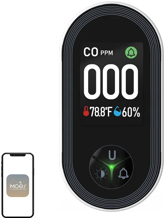Detector de monoxid de carbon MOES S02-CO