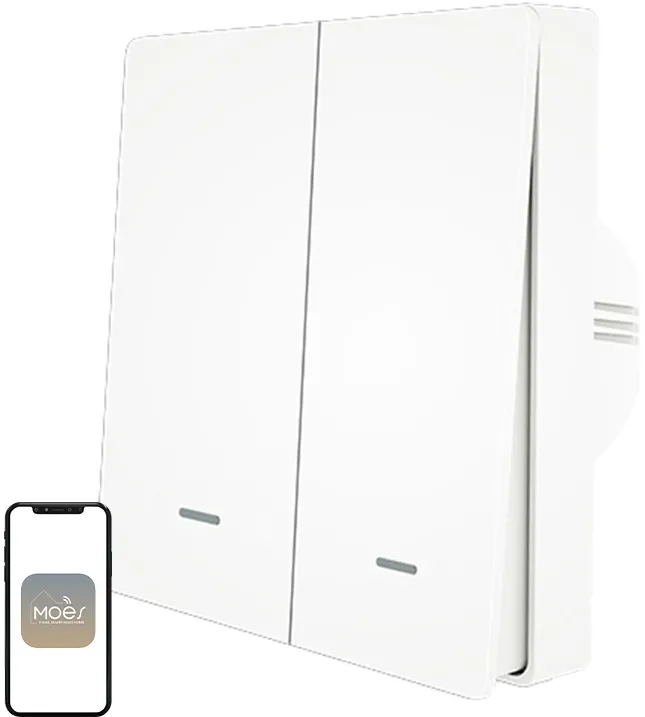 MOES ZS-B-EU2 Comutator de lumină ZigBee cu 2 canale