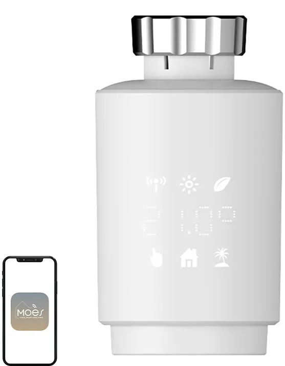 MOES TV02 Cap termostatic LCD ZigBee