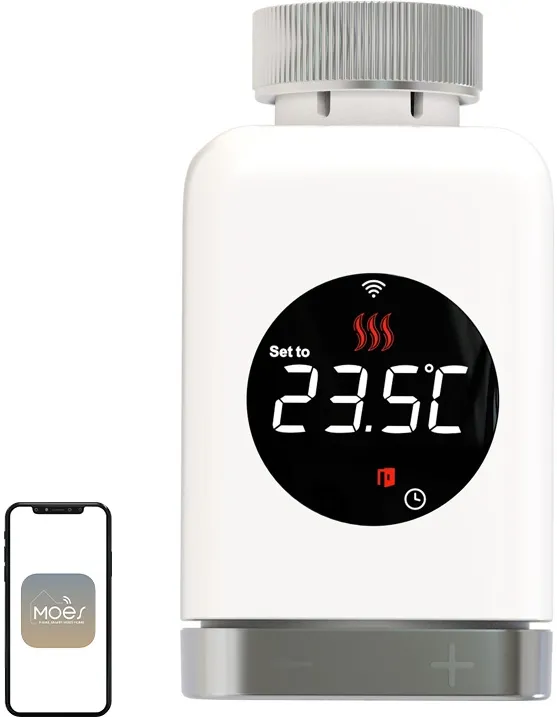 Cap termostatic MOES TRV 801 cu Wi-Fi