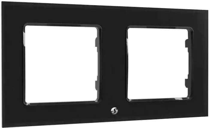 Switch cadru dublu Shelly (negru)