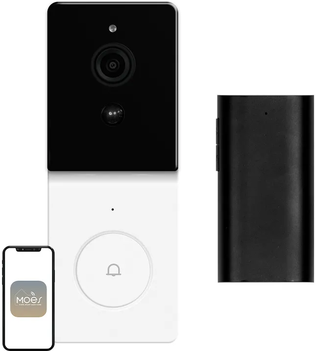 MOES WDB-TY-B20 Sonerie video Wi-Fi RF 433 MHz 1080p