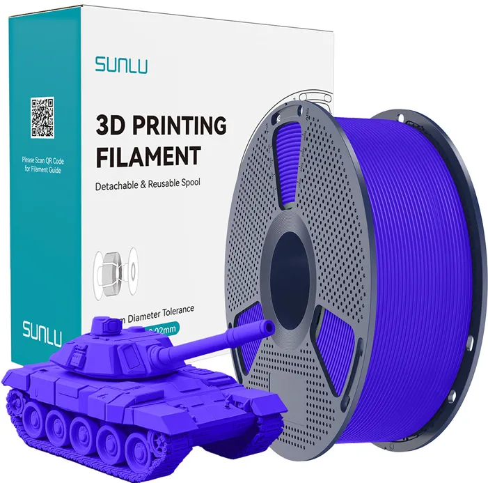 Filament albastru de mare viteză Sunlu PLA+