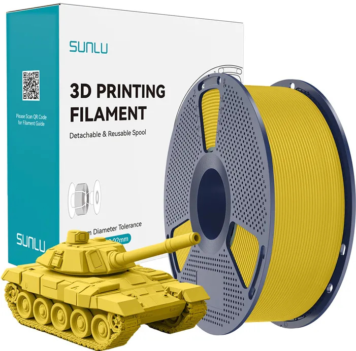 Filament galben de mare viteză Sunlu PLA+