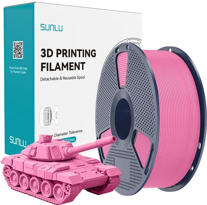 Filament roz de mare viteză Sunlu PLA+