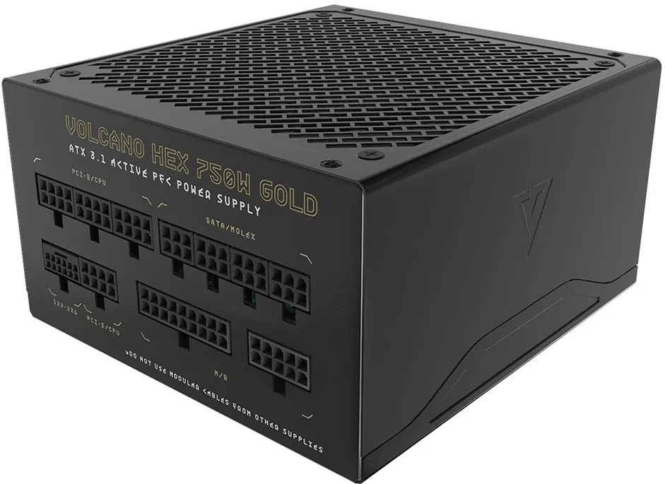MODECOM Power Supply VOLCANO HEX GOLD 750W ATX3.1