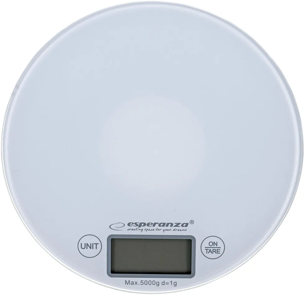 Esperanza EKS003W Electronic Kitchen Scale White Round