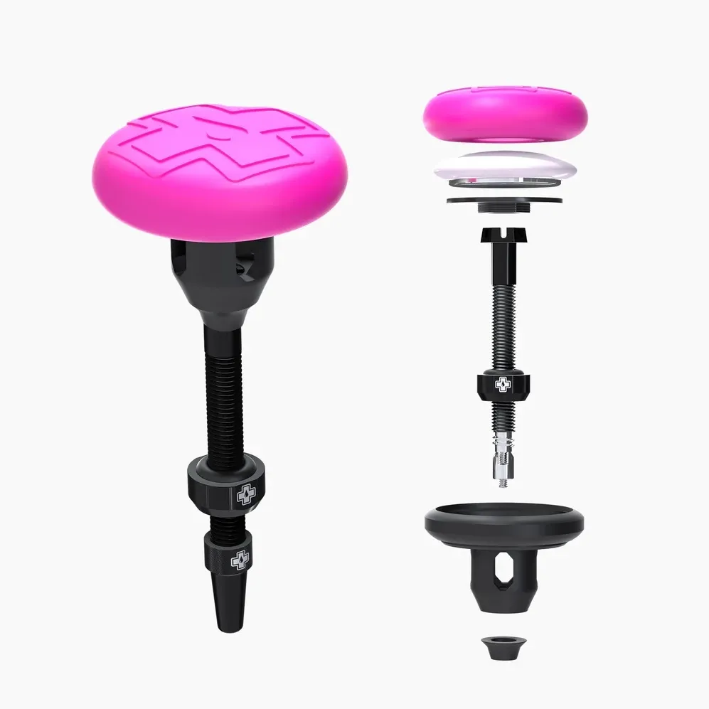 Muc-Off - Valva tubeless 44mm - Stealth Tubeless Tag Holder cu suport Apple AirTag