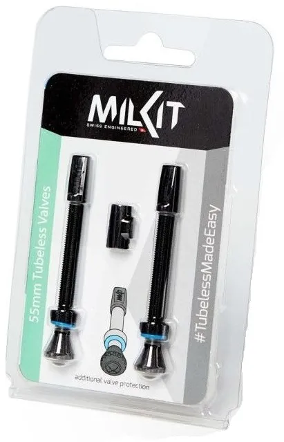 milkit - set valve tubeless presta - 55mm
