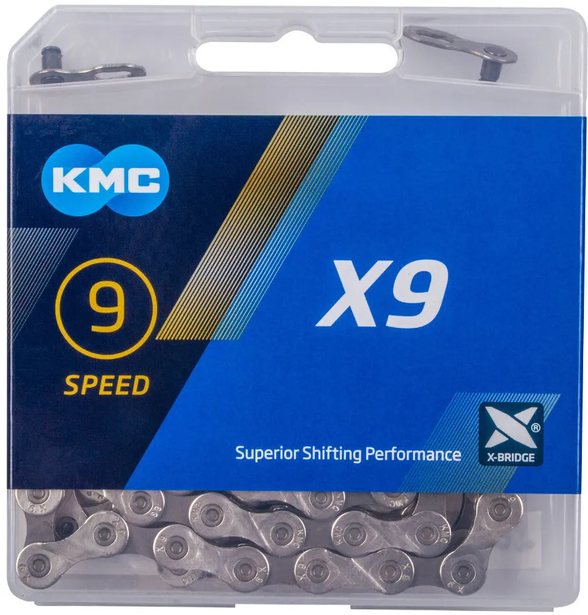 KMC - lant - 9 viteze - X9 - silver