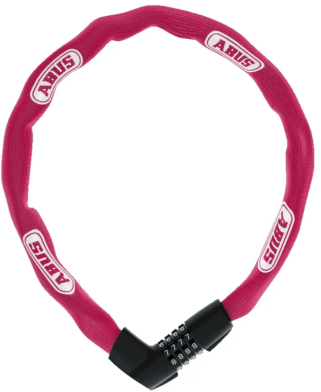 Abus - antifurt bicicleta - lant cu cifru - Tresor 1385/85 - coral