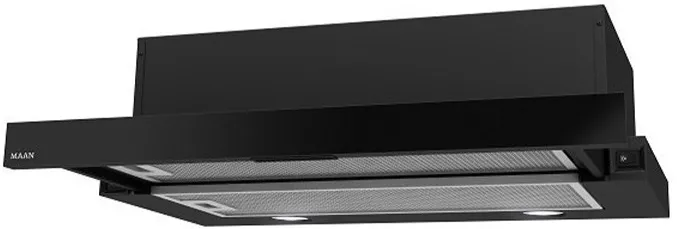 Telescopic hood MAAN Corona 50 310 m3/h, Black