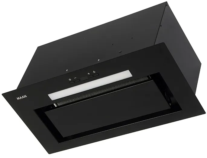Built-in under-cabinet kitchen hood MAAN Ares M 60 soft touch 570 m3/h, Black