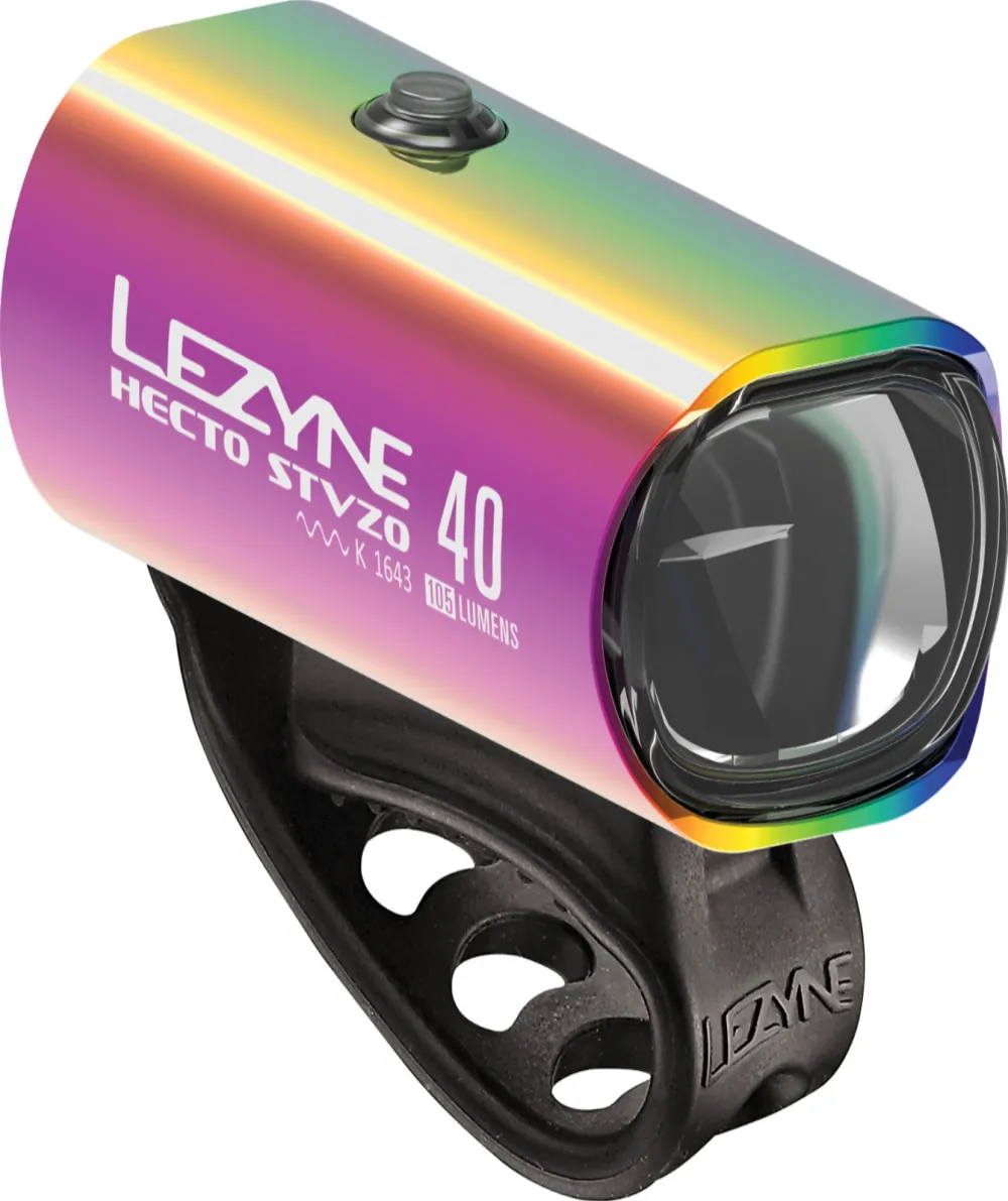 Lezyne - Hecto - Lumina fata - 40 Lux - neo metallic