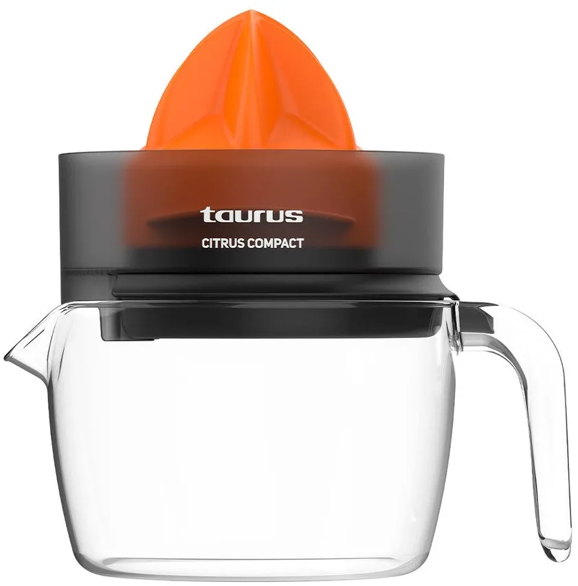 Taurus CITRUS COMPACT Hand juicer 30 W Black, Orange, Transparent