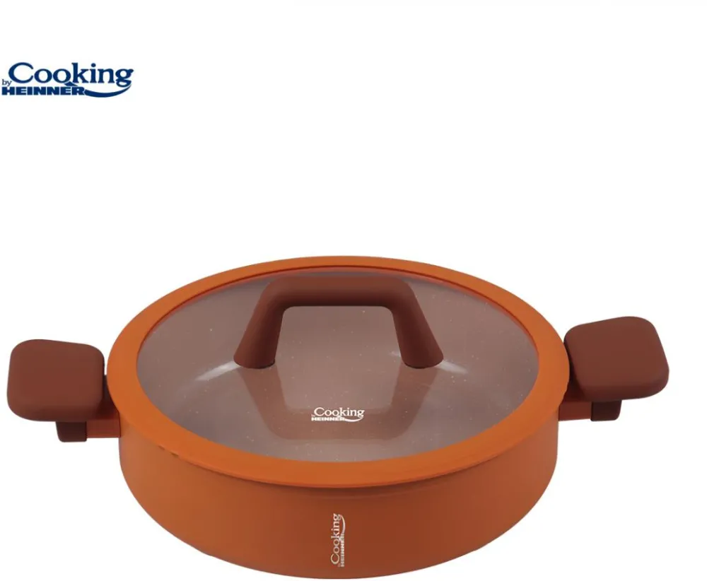 CRATITA ALU+CAP28x7.5CM,4.3L, TERRA ROSSA