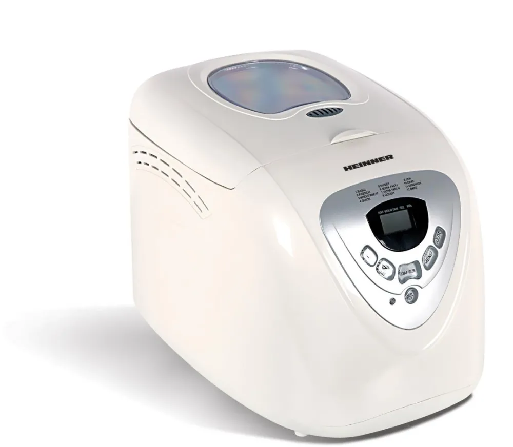 Masina de paine Heinner HBM-690W, 600W, 900 g, 12 programe, Alb