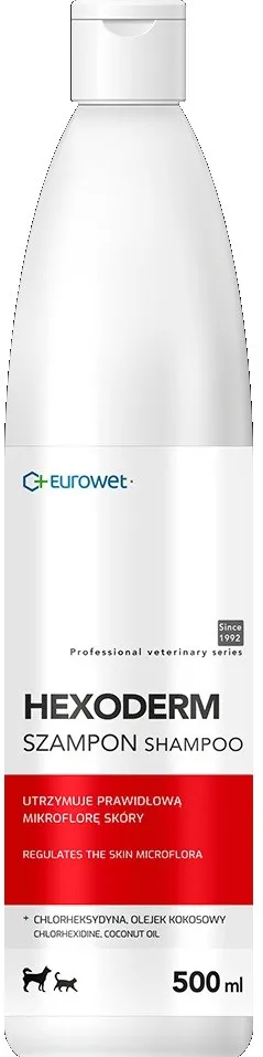 EUROWET Hexoderm - shampoo for dogs and cats - 500ml