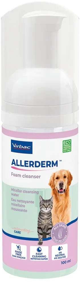 VIRBAC Allerderm Foam - shampoo for dogs and cats - 100 ml