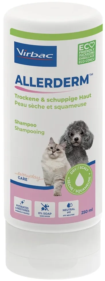 VIRBAC Allerderm dry and flaky skin - shampoo for dogs and cats - 250 ml