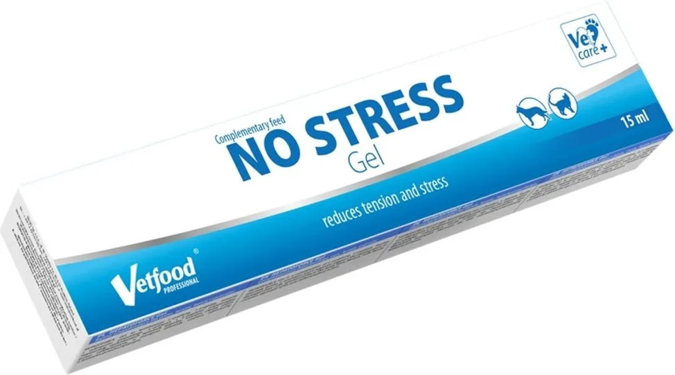 Pasta supliment pentru caini si pisici Vetfood No Stress Gel 15 ml